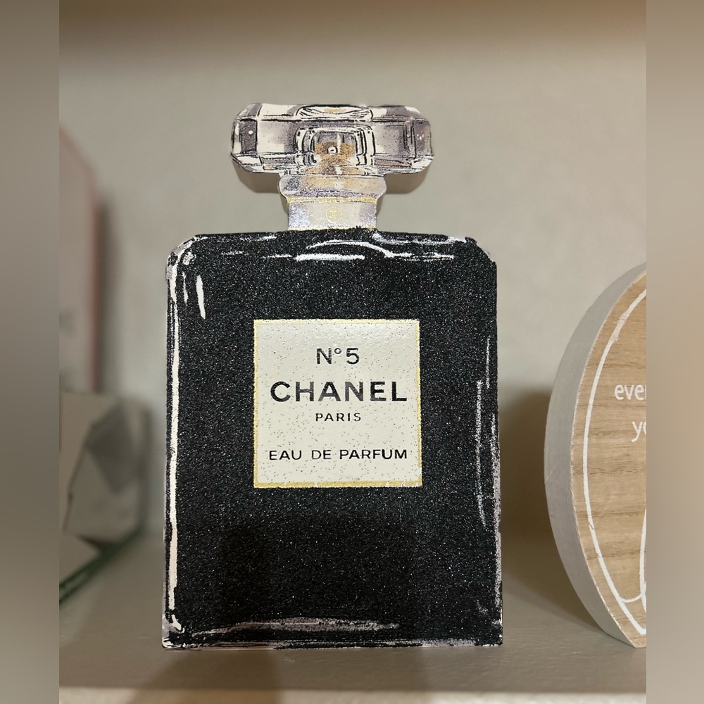 chanel wood sign